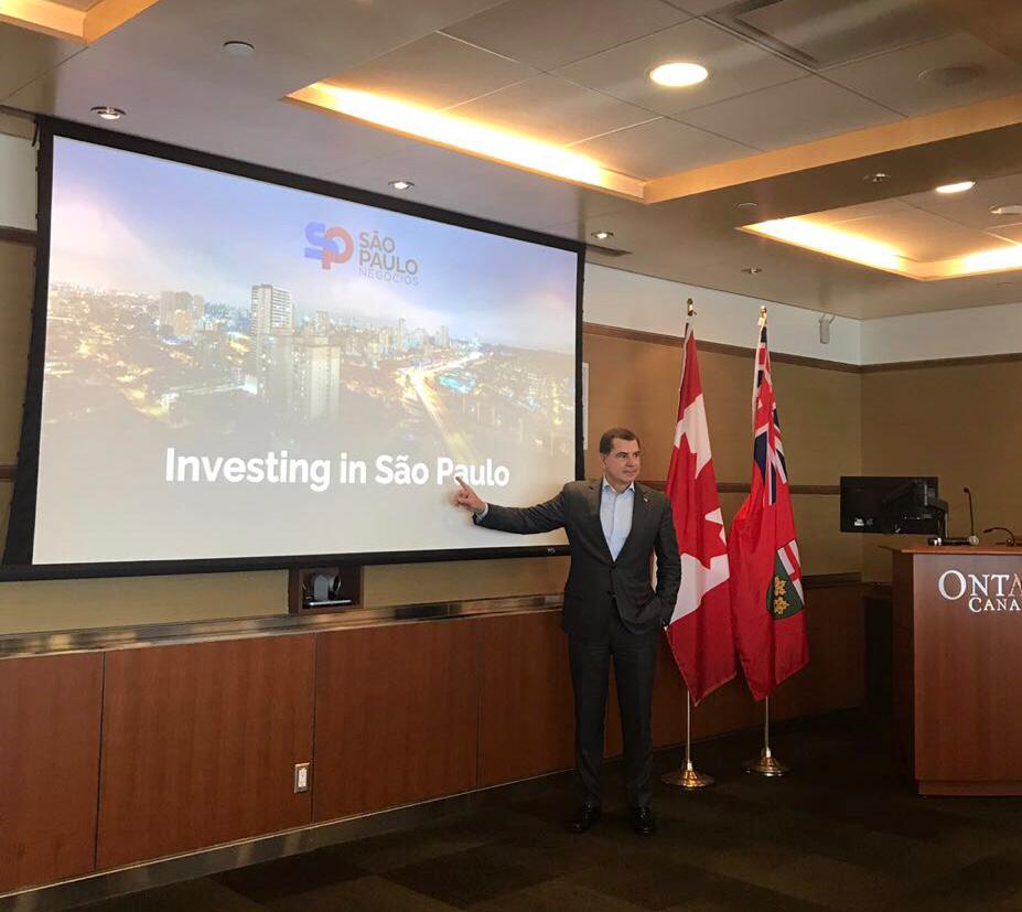 Presidente da SP Negócios se reúne no Canadá com investidores interessados em São Paulo