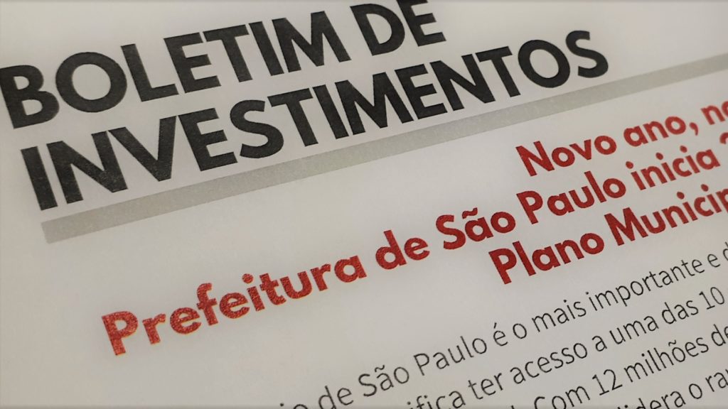 Novo Boletim de Investimentos da SP Negócios destaca licitações deste início de 2019