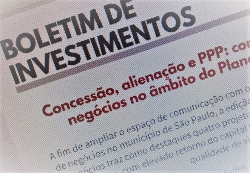 Boletim de Investimentos da SP Negócios destaca projetos do Plano Municipal de Desestatização